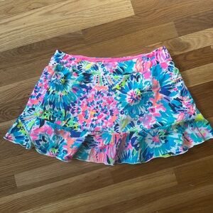 Lilly Pulitzer Pink and Blue Floral Skort